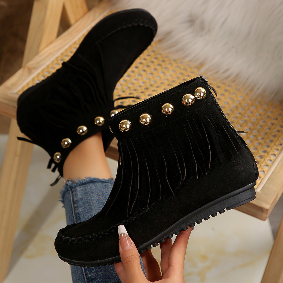 Catalina Fringe Boots